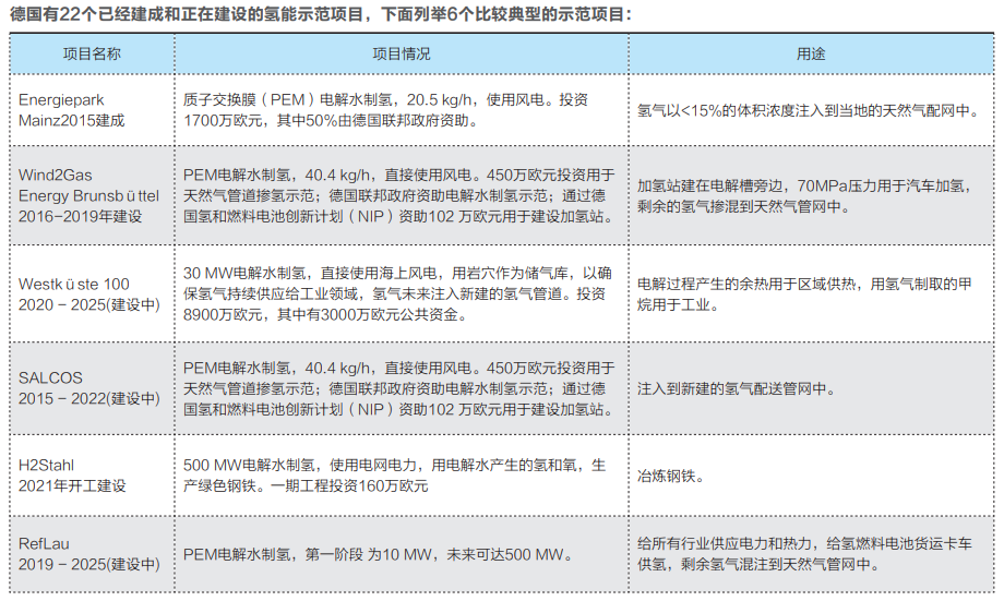 欧洲面向未来的氢能示范项目及借鉴